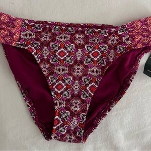 Lauren Ralph Lauren Purple Pink Patterned Women’s Swim Bottoms